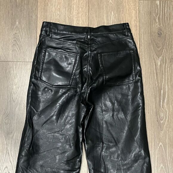 Wilfred Aritzia The Melina Vegan Leather Cropped Pants - Size 4 - Picture 7 of 8